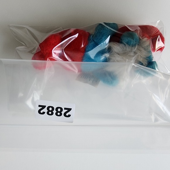 Vintage Papa Smurf 7 Inch Stuffie Plush Doll 1981 The Smurfs Peyo Ganz Bros - Picture 14 of 14